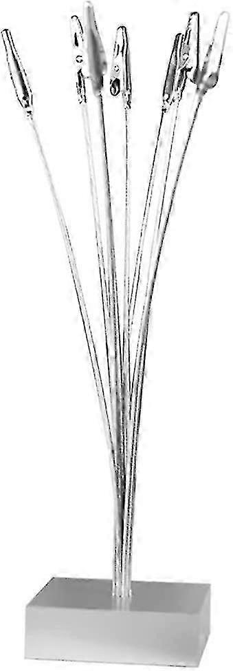 2024 8-branch Desktop Photo Holder, Tree Style, For Presenting Photos, Notes, With Clip (silver Color)
