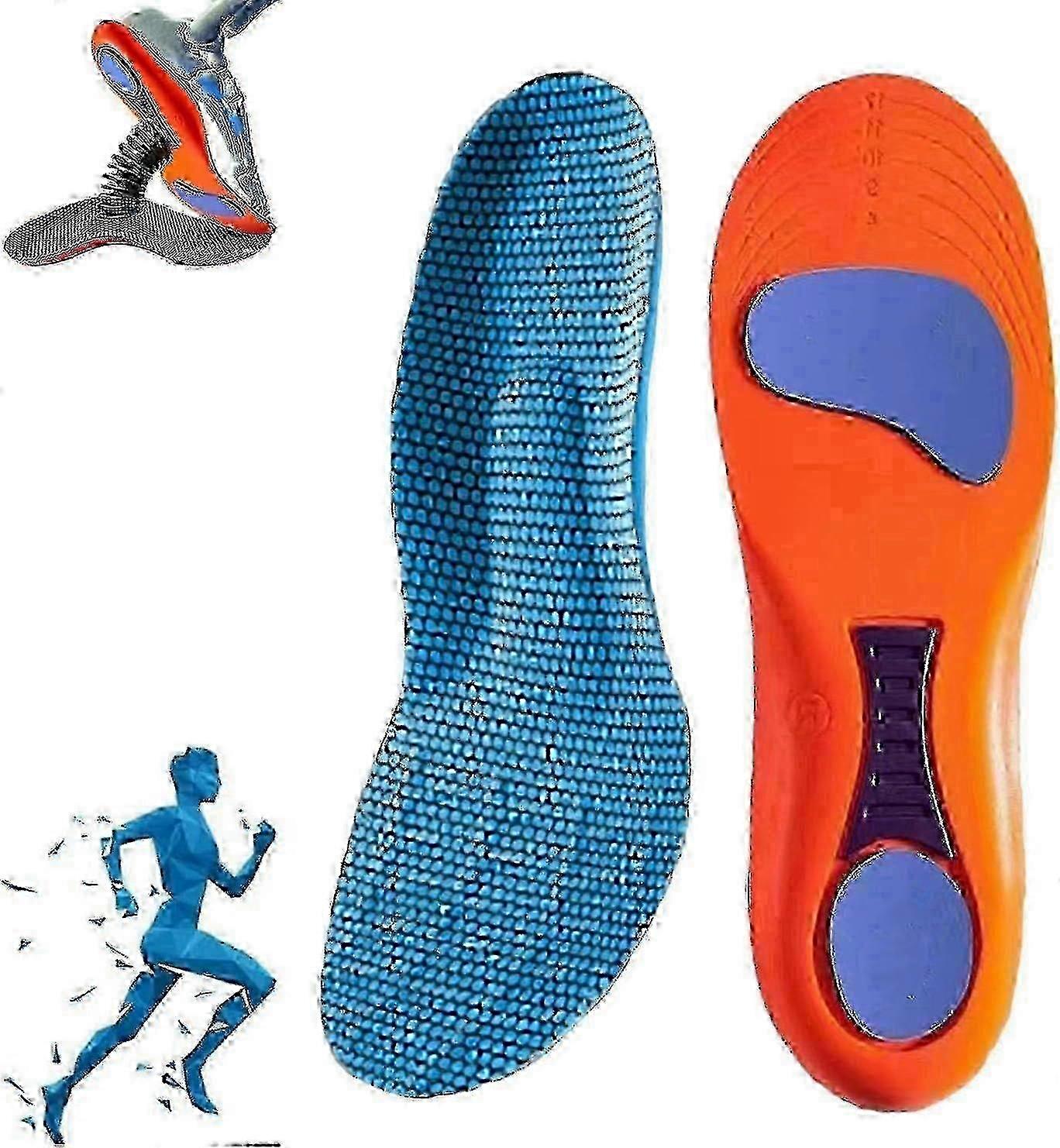 Norelie Orthopedic Insoles for Arch Support Plantar Fasciitis Relief Comfort Work Sports Shoes