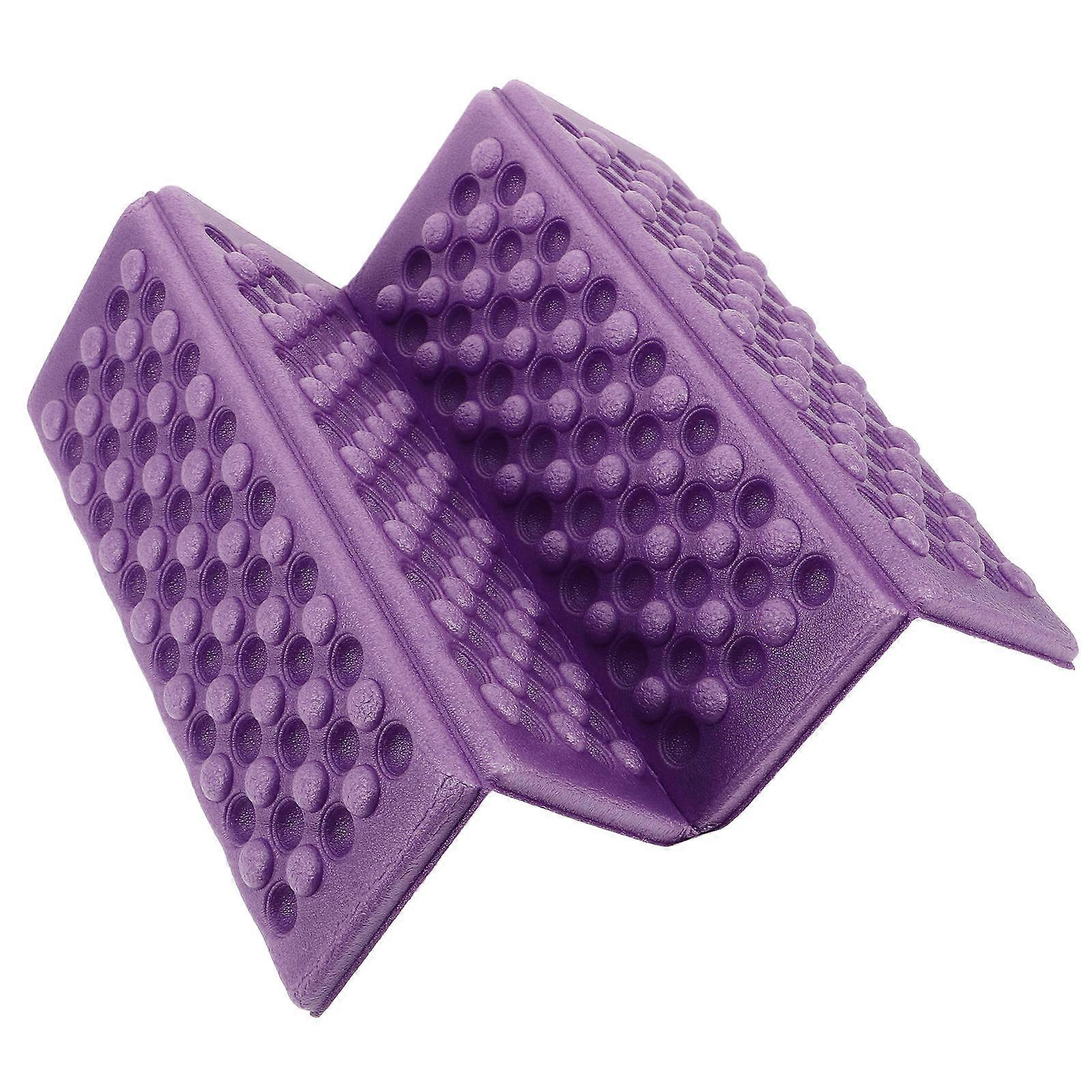 Purple Waterproof Folding Cushion Lightweight Portable Sitting Pad for Camping