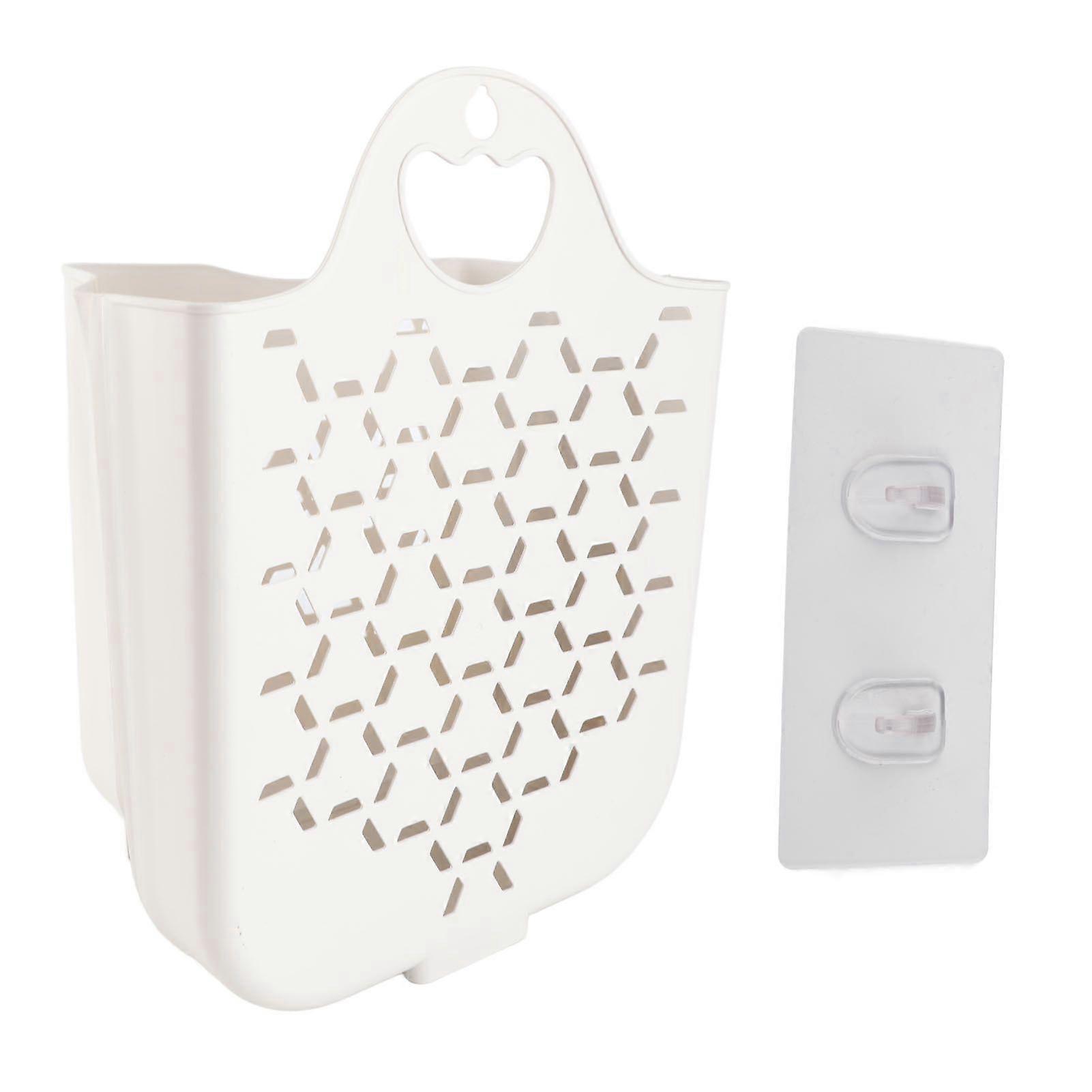 Foldable Hanging Laundry Basket PP Wall Mounted Folding Laundry Hamper for Laundry Dorm Room