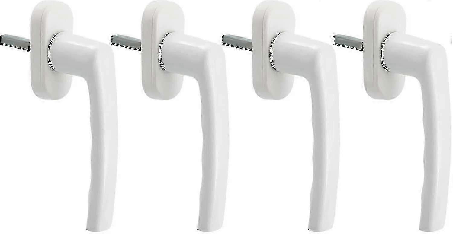 Hvidt vindueshåndtag, 4 stk. Universal Window Handle, Aluminium Window Handle Passer til venstre
