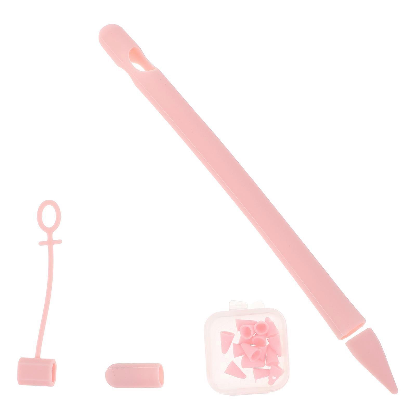 Pencil Protector Silicone Stylus Cover for Protection Use Pink