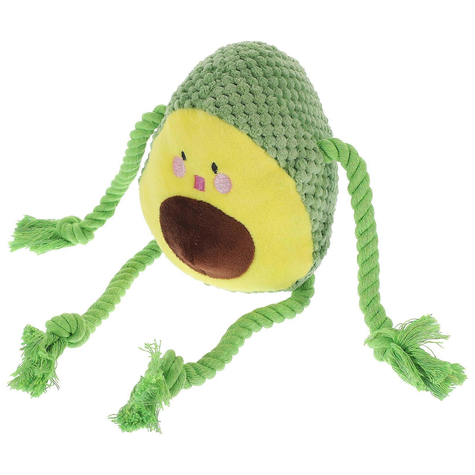 Squeaky Plush Pet Toy for Chewing with Rope for Playing