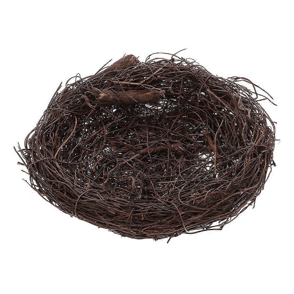 Rattan Bird Nest Decoration Crafted for Bird Breeding and Decor 3Pcs Set