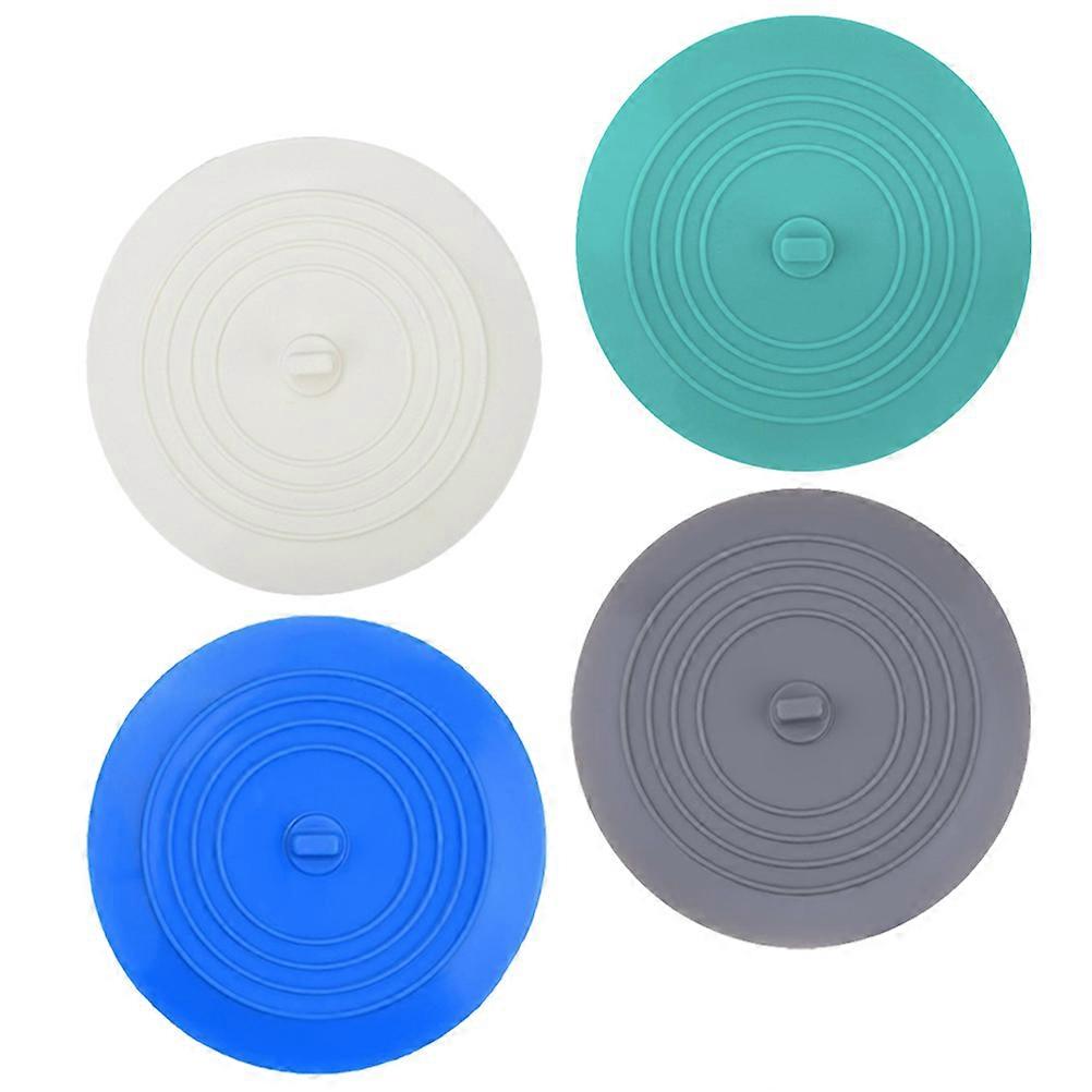 Silicone Bathtub Stopper Leak-Proof Drain Plug for 8Pcs Assorted Color