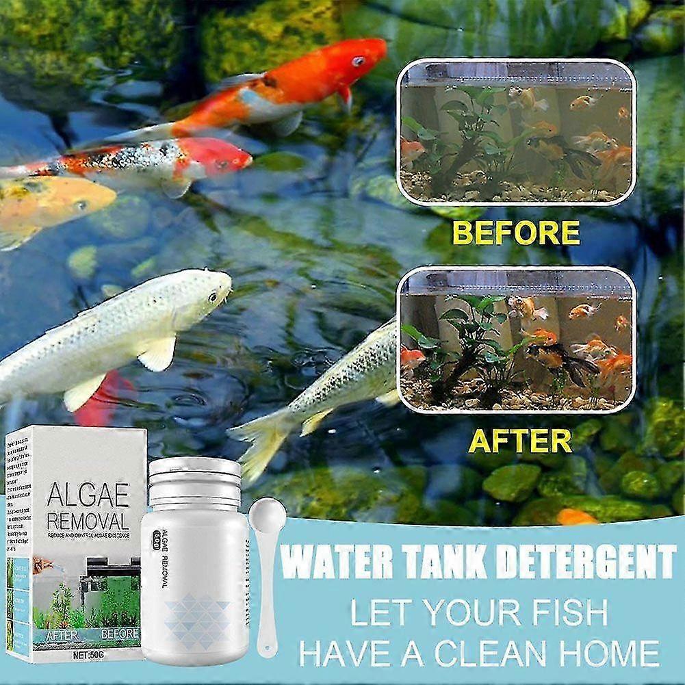 Multipurpose Algae Remover Fish Tank Water Purify Algae Removal Powder 50g