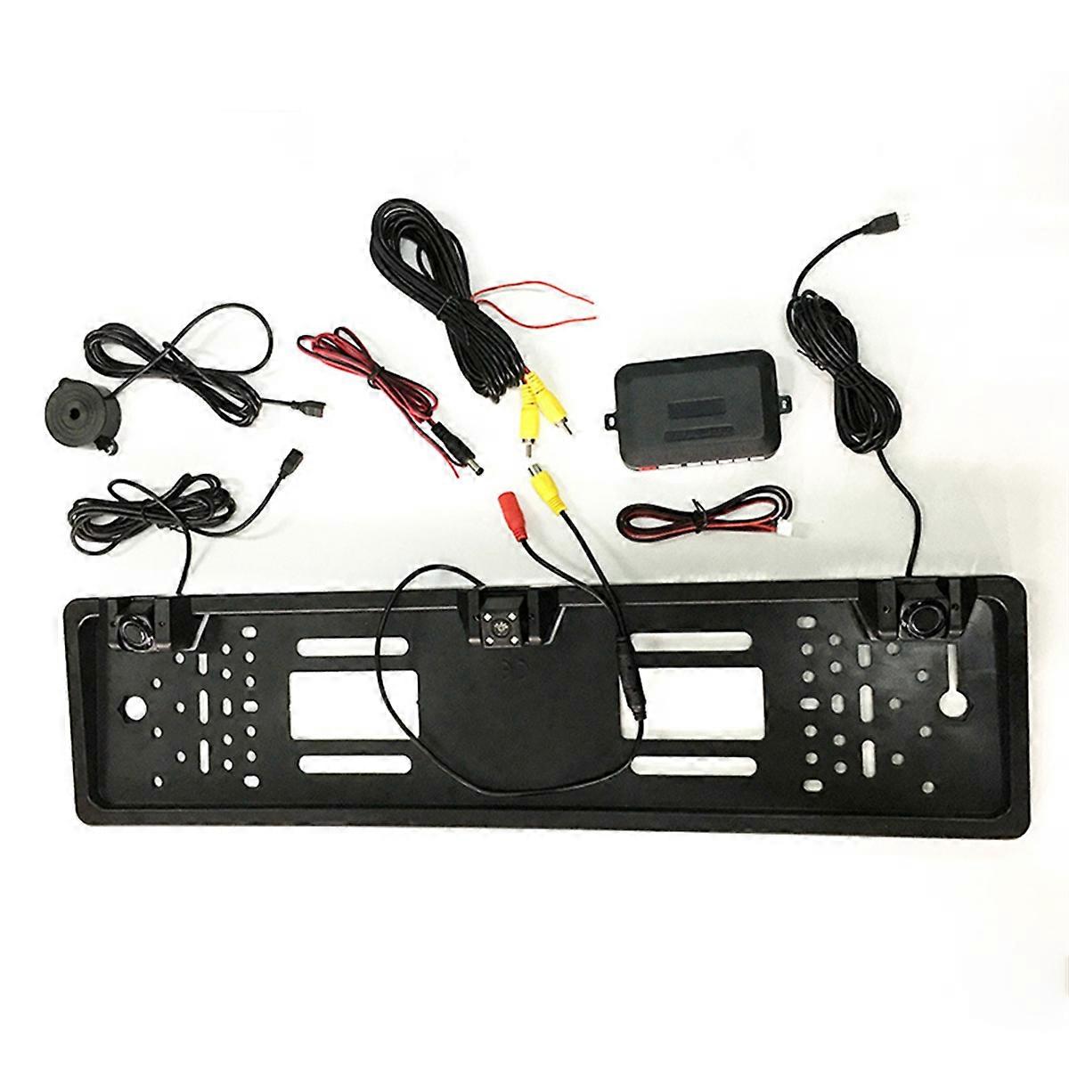12V 4 LED Car Rear View Camera with Radar Sensor