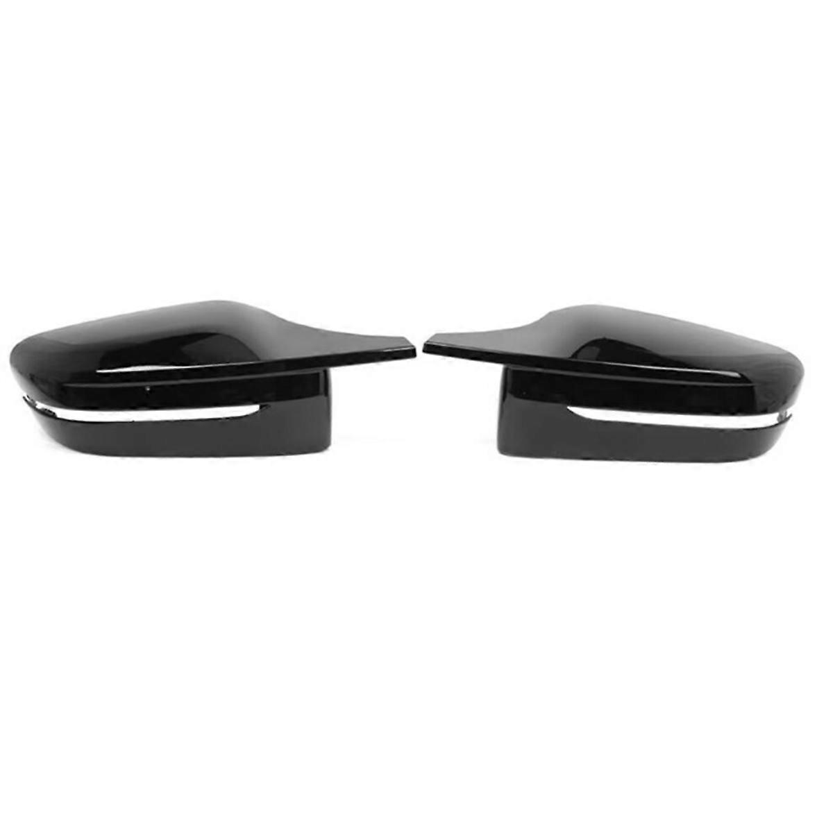 1Pair Car Rearview Mirror Shell Ox Horn Cover