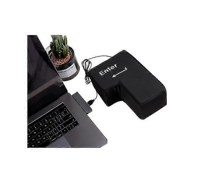 Big Enter Key Usb Pillow Anti-stress Relief Unbreakable Decompression Hammer
