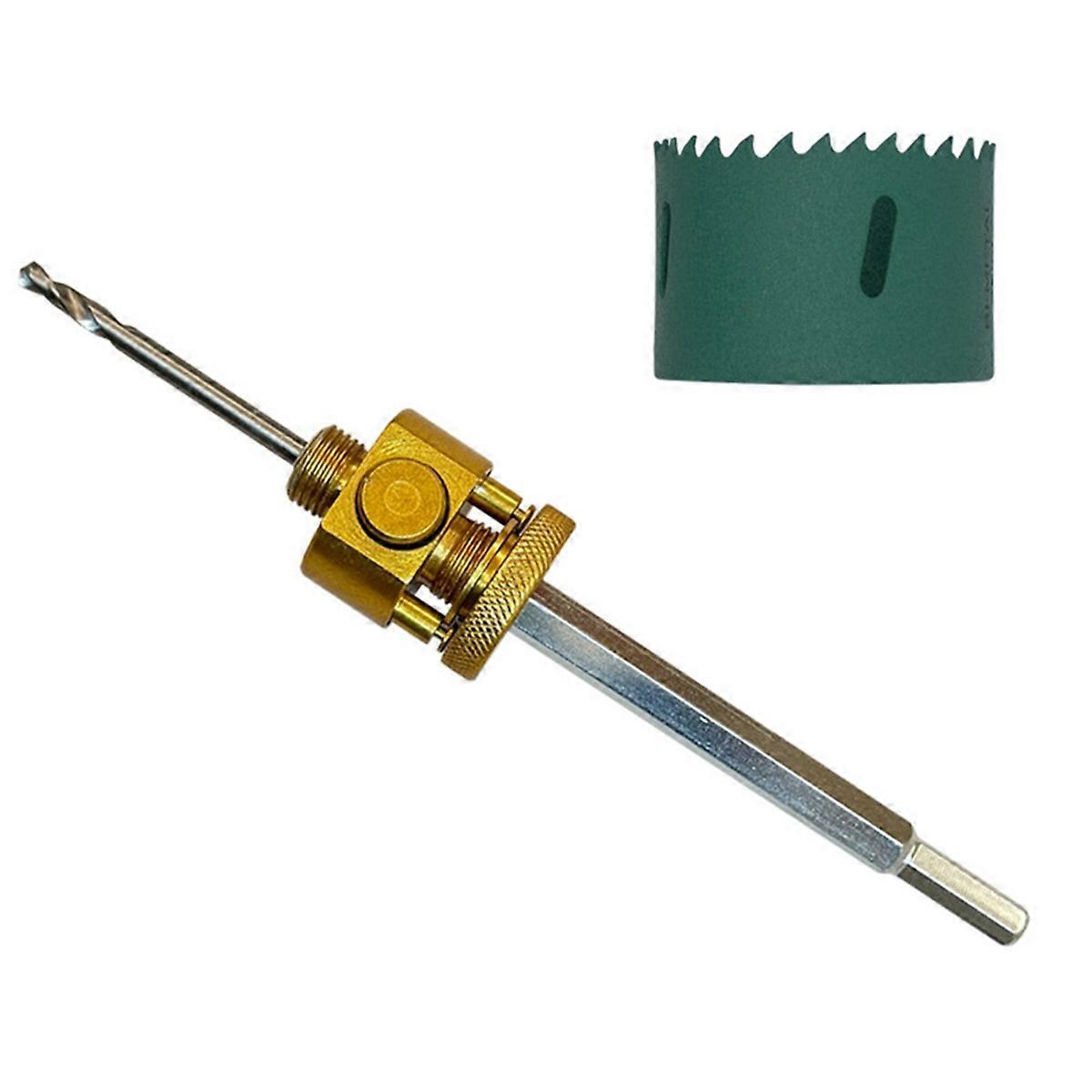 Rapid Hole Cutter Quick Coring Hole Opener Hex Shank Hole Cutter with Connecting Rod for Wood Gypsum