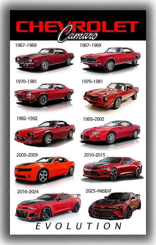 Chevrolet Camaro Automotive Decor Flag Garage Evolution Banner