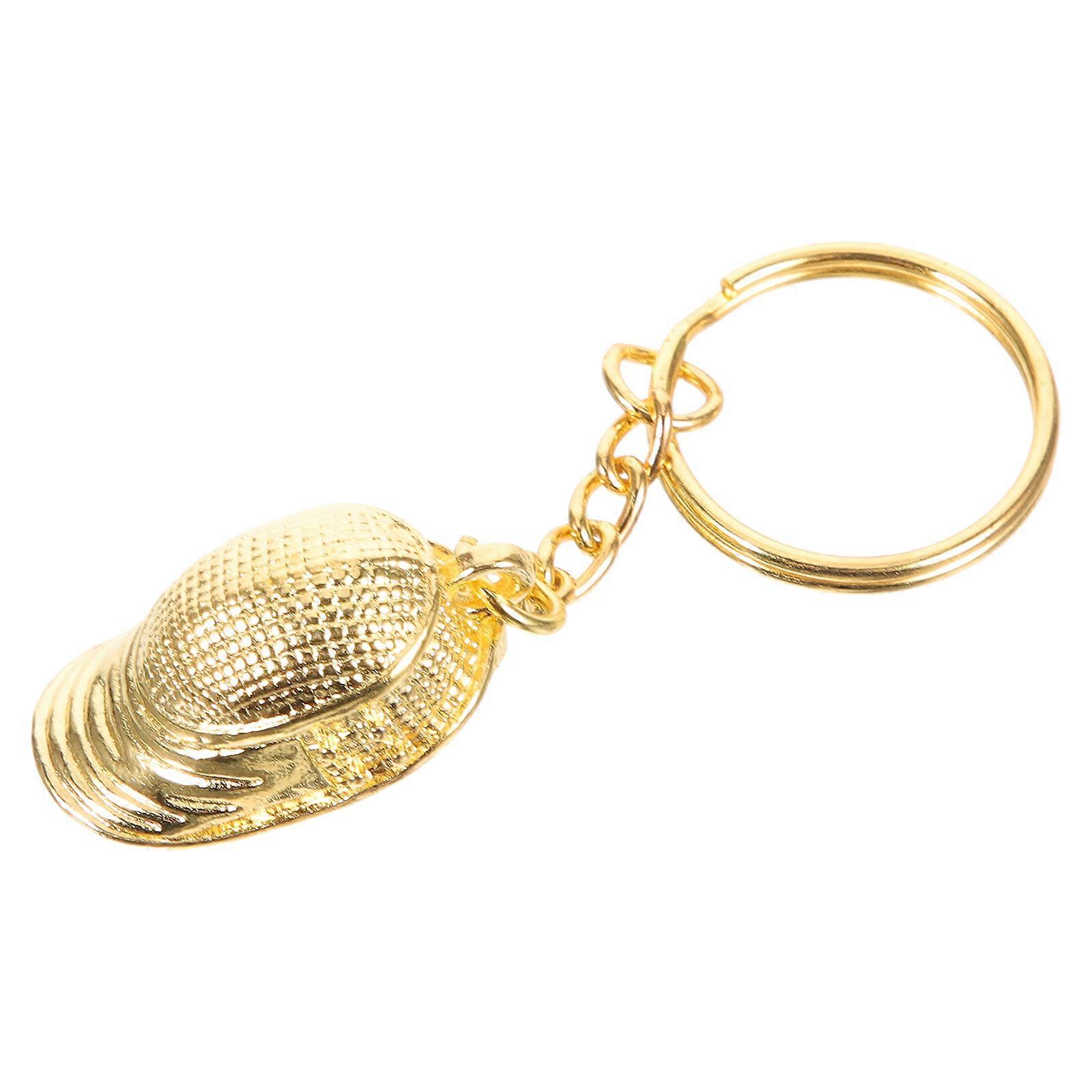 Sports Keychain Fencing Keychain Pendant for Use 2Pcs Golden Metal
