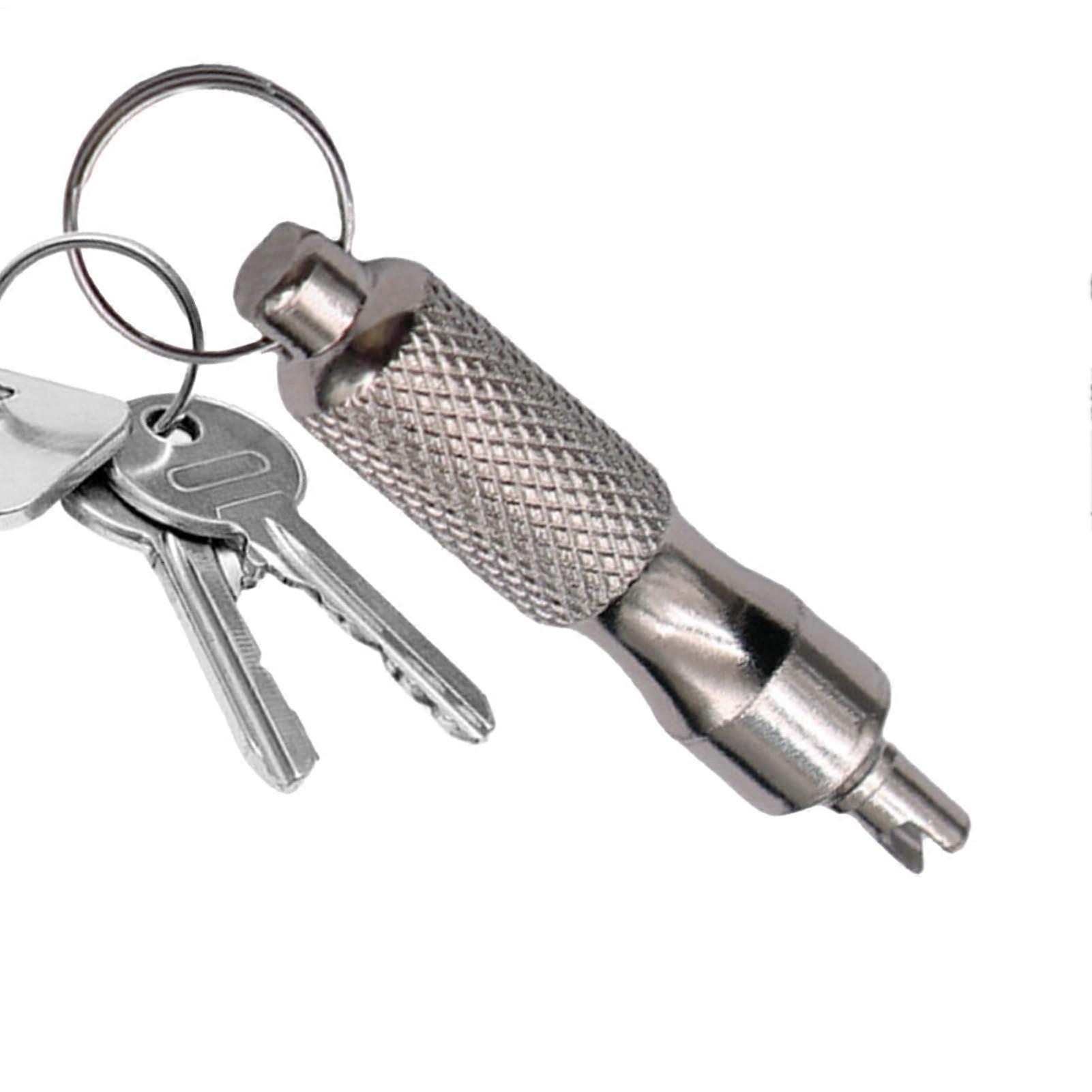 Valve Core Removal Tool, Tire Valve Tool, Portable Wrench, RustResistant, Schrader Presta Compatible, Cars Bikes