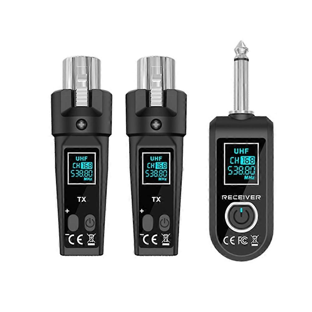 UHF Microphone Wireless Converter System XLR Transmitter and Microphone Receiver for Dynamic Condens