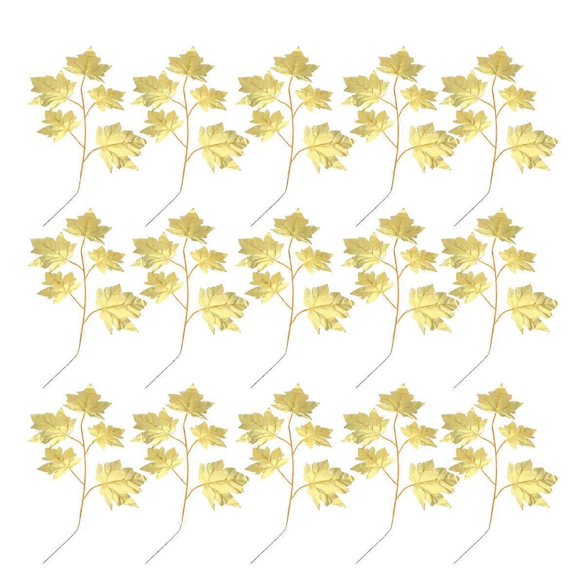 Artificial Leaf Branch for Thanksgiving Decoration 45Pcs