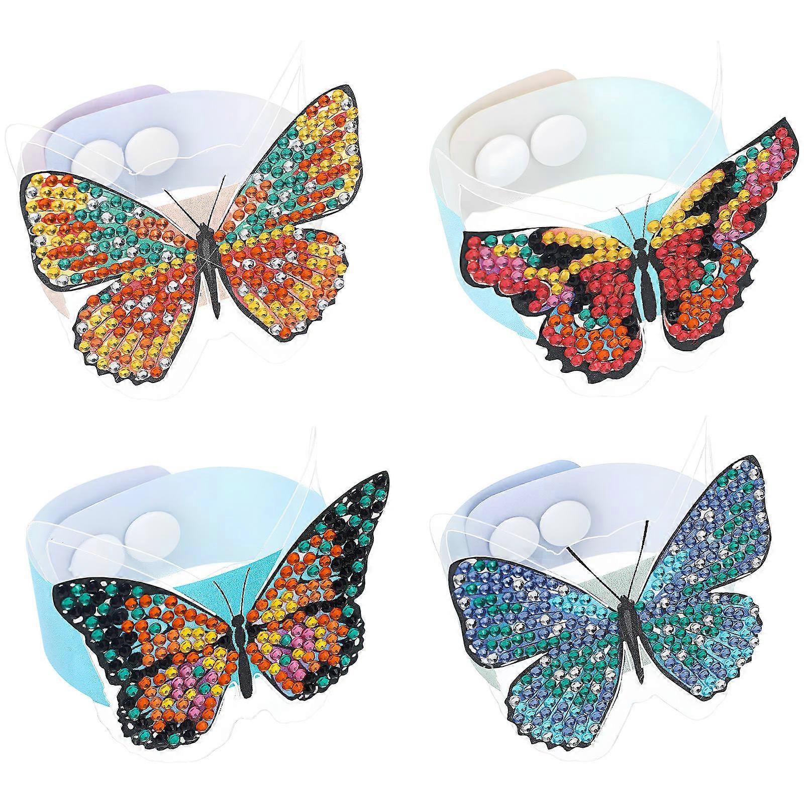 DIY Jewelry Making Diamond Dotting Bracelets 2 Sets Unique Craft Accessories 2Set