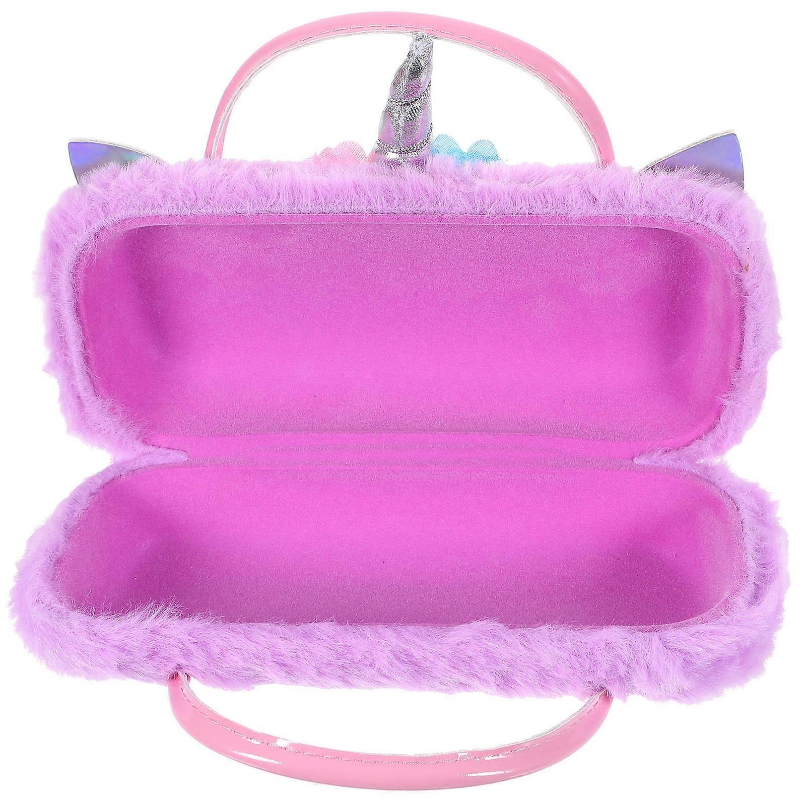 Unicorn Eyeglass Case Portable Storage for Daily Use 4Pcs Set