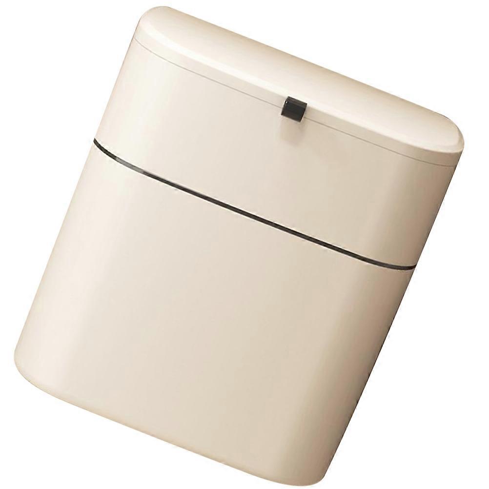 Kitchen Hanging Trash Can Lidded Design PP and Silicone Material Simple Design Home Use 1Pack