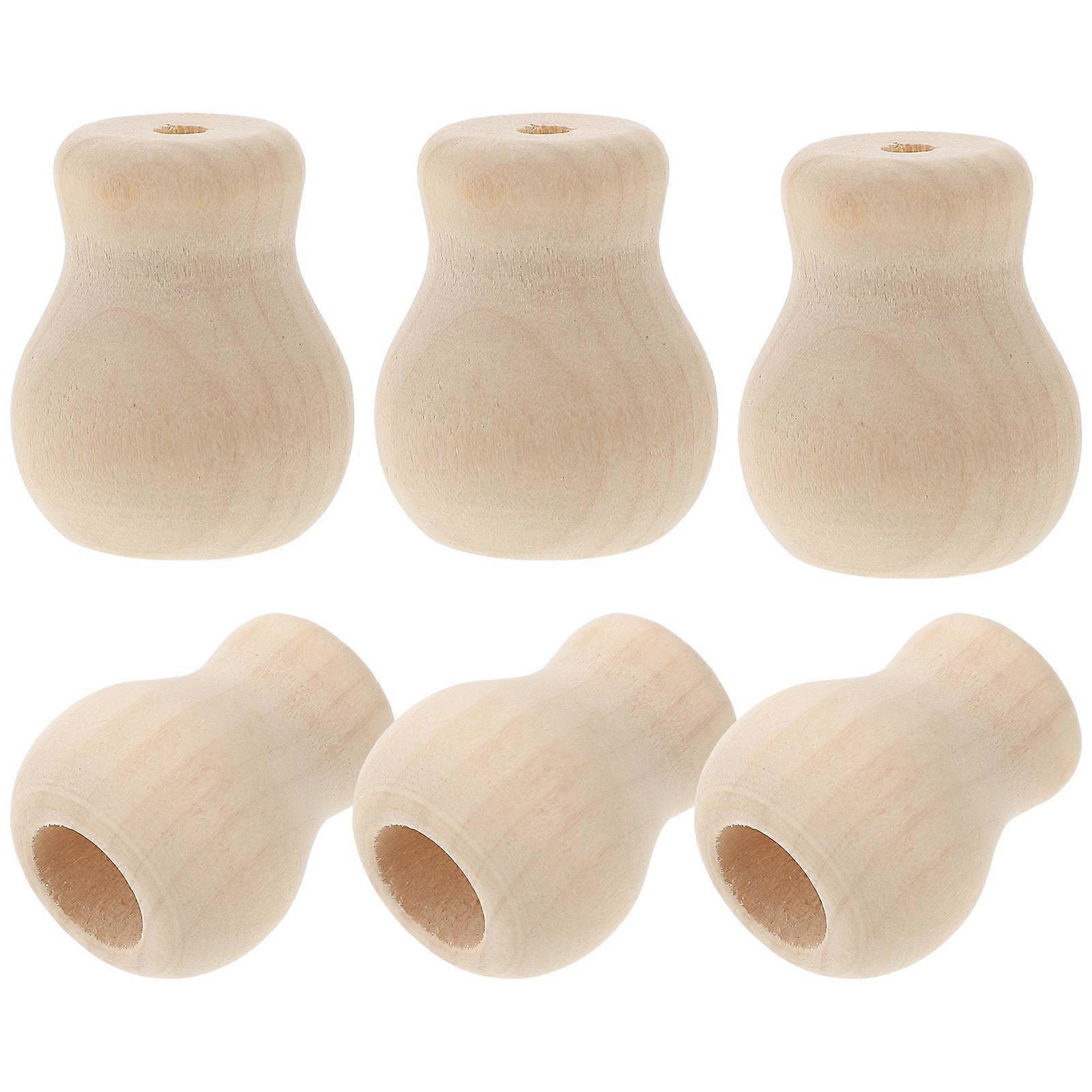 Blind Pull Cord Knob Wooden Replacement Cord Ends for Blinds 30Pcs