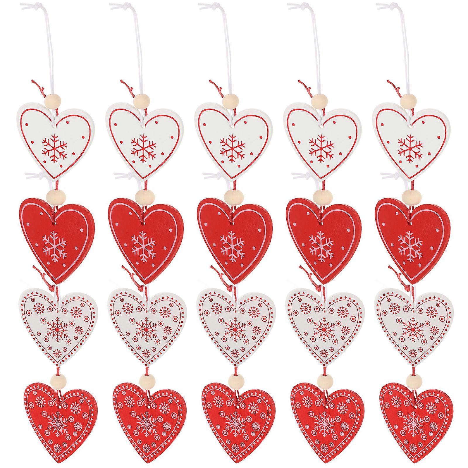 Wood Table Centerpiece 60 Pcs Valentines Day Hanging Piece Craft Square DIY Enthusiasts Assorted Color
