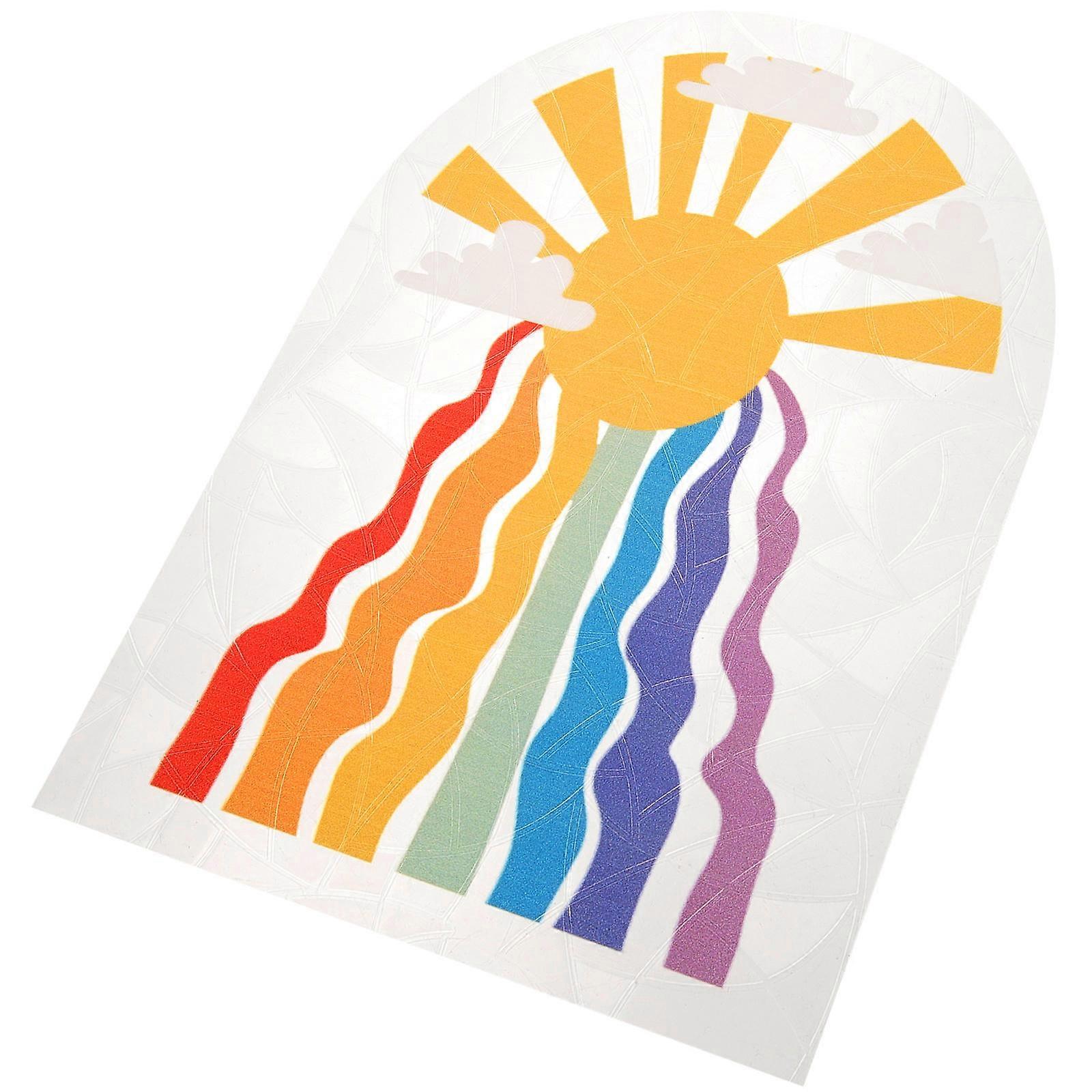 Prism Window Cling Multi-Colored 15x11.5cm Rainbow Projection 1 Sheet