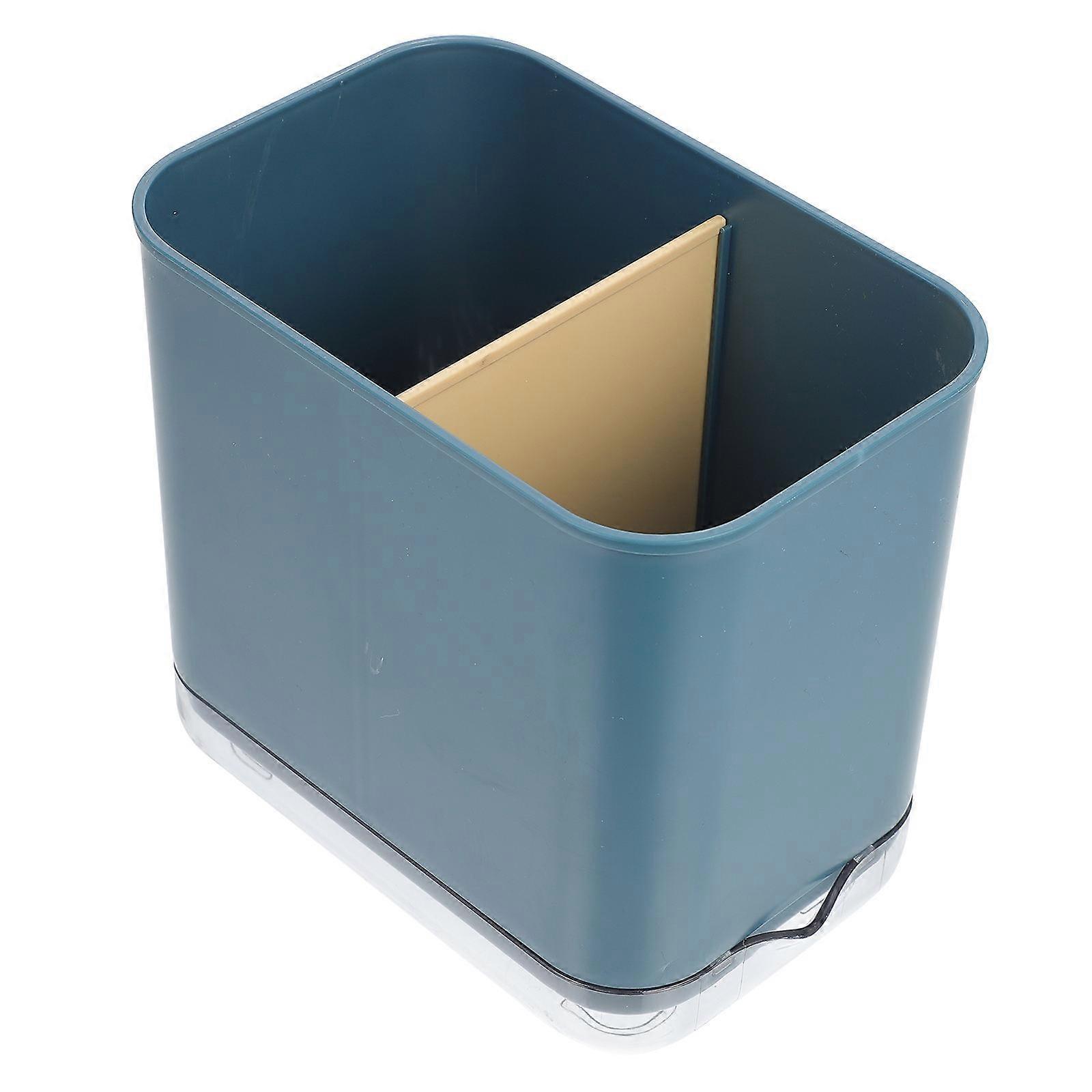 Double Grid Chopstick Holder For Kitchen Organization In Blue Modern Design Storage 2Pcs