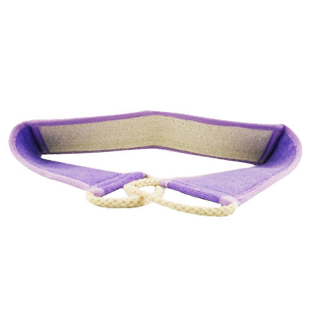 Rectangular Bath Cloth Exfoliation Tool For Showering 27.6In In Purple Designed For Human Body 2Pcs