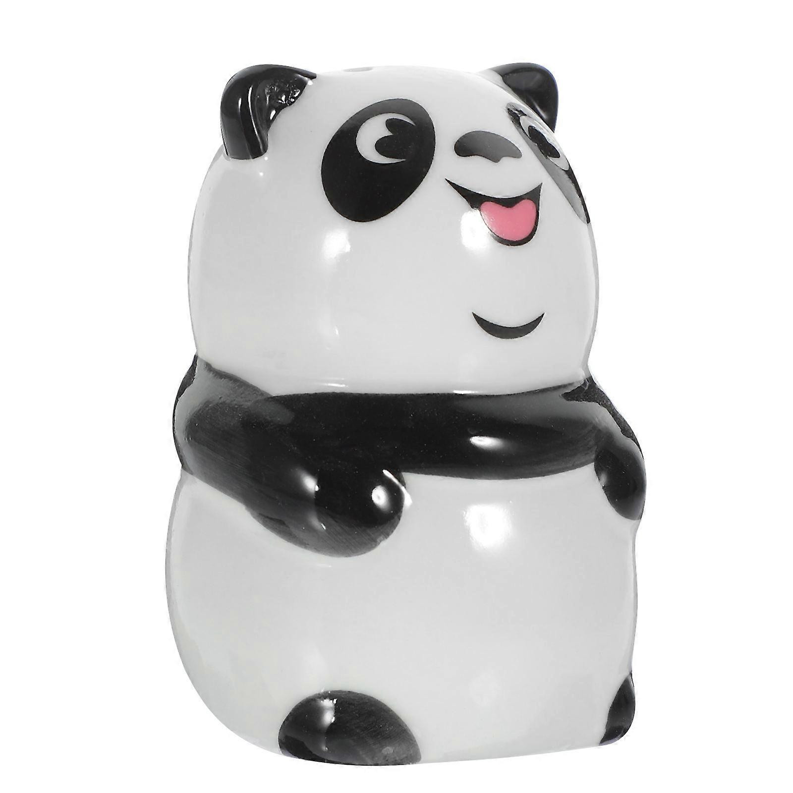 Ceramic Salt and Pepper Shakers Panda Design for Kitchen Use 3Pcs Set