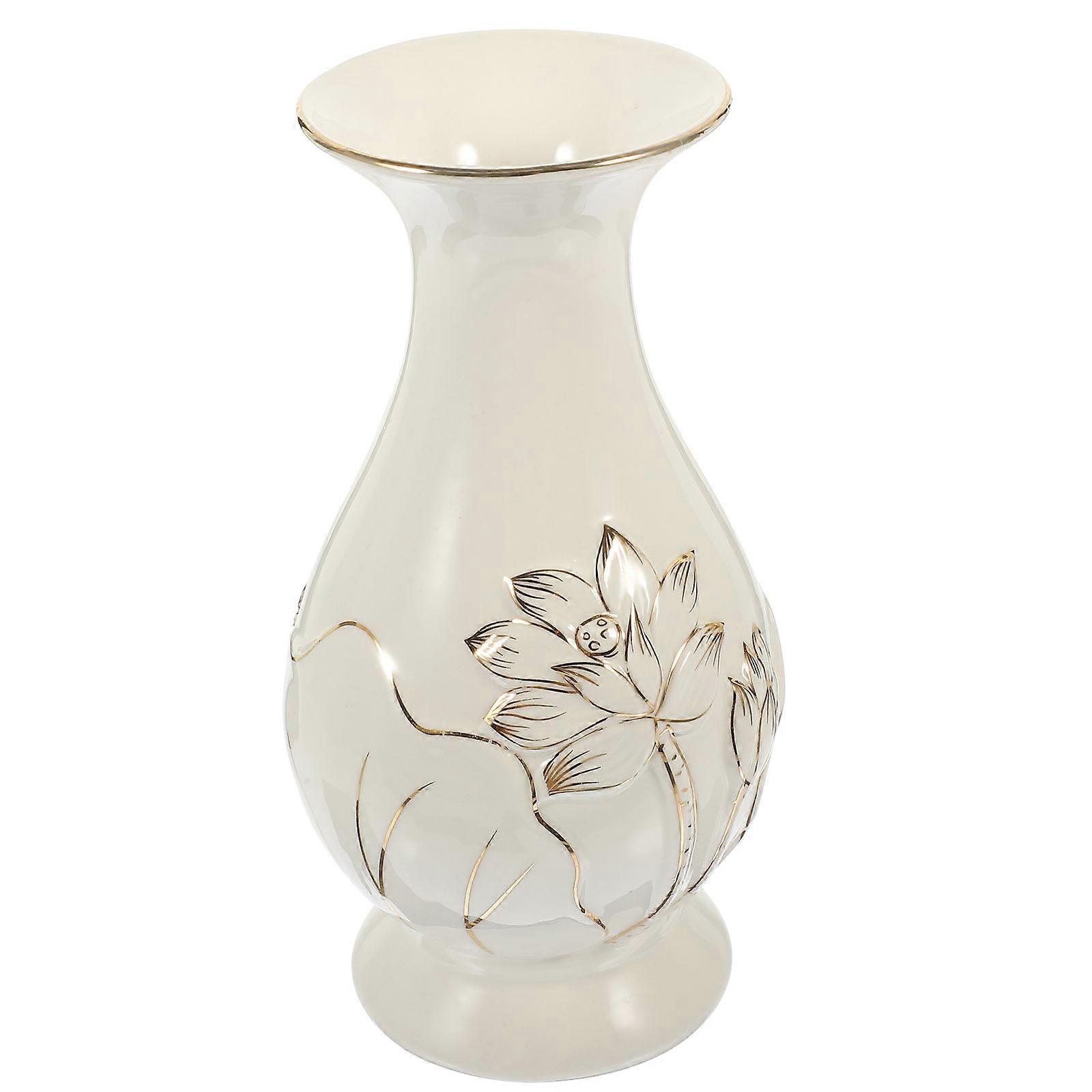 Ceramic Vase for Temple Offering 4Pcs Flower Arrangement Vase