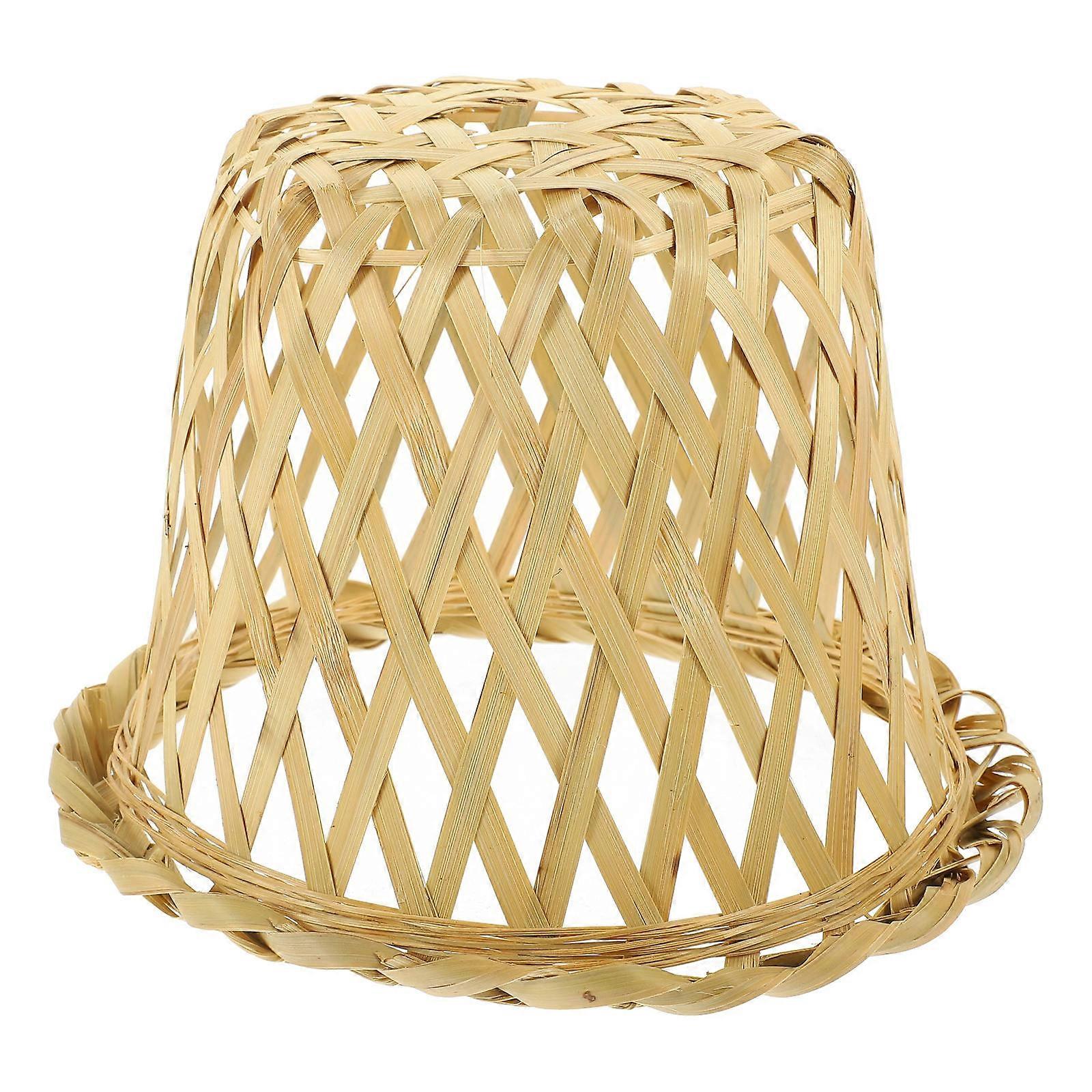 Beige Weaving Lampshade Bamboo Light Shade for Ceiling Lamp 3Pcs