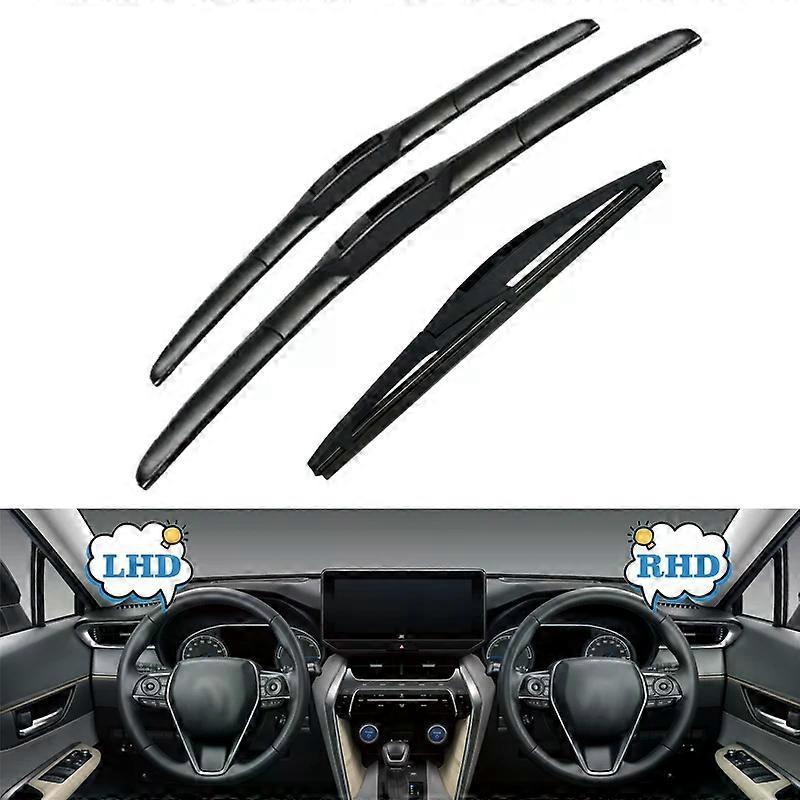 Applies to Wiper Blades For Honda CR-V CR V CRV 5th Gen RW Silicone 2017 – 2022 Front Rear Windshield Windscreen Window Accessories Refill