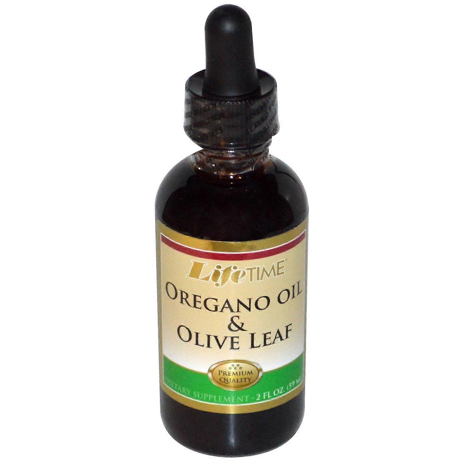 LifeTime Vitamins, Oregano Oil & Olive Leaf, 2 fl oz (59 ml)