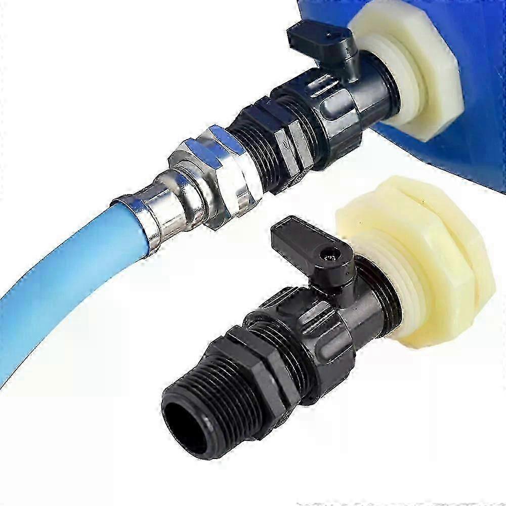 G3/4 PVC Bulkhead Fitting for Drainage in Water Tanks, Aquariums, and Irrigation Systems