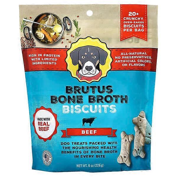 Brutus Bone Broth, Biscuits, For Dogs, Beef, 8 oz (226 g)