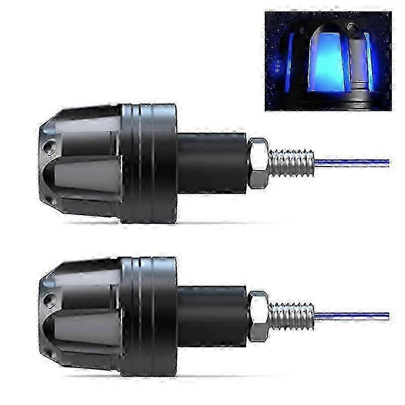 25-26 12v Turn Signals Motorcycle Led Handle Bar End Blinker Corner Light Flashing Suitable For Scootor E-bike Handle Bar 2pcs f54