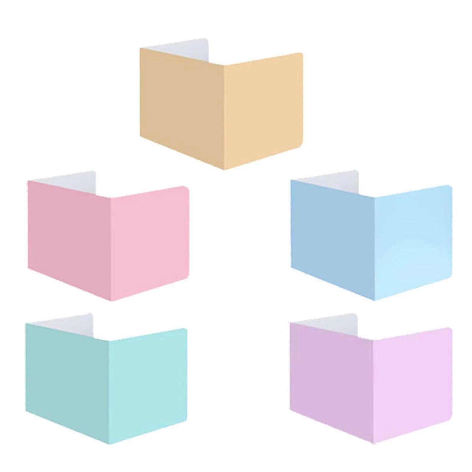 25-26 5Pcs Classroom Desk Dividers Table Desk Privacy Panels Rich Color Reliable Not Easily Deformed Student Study Test Privacy Boards