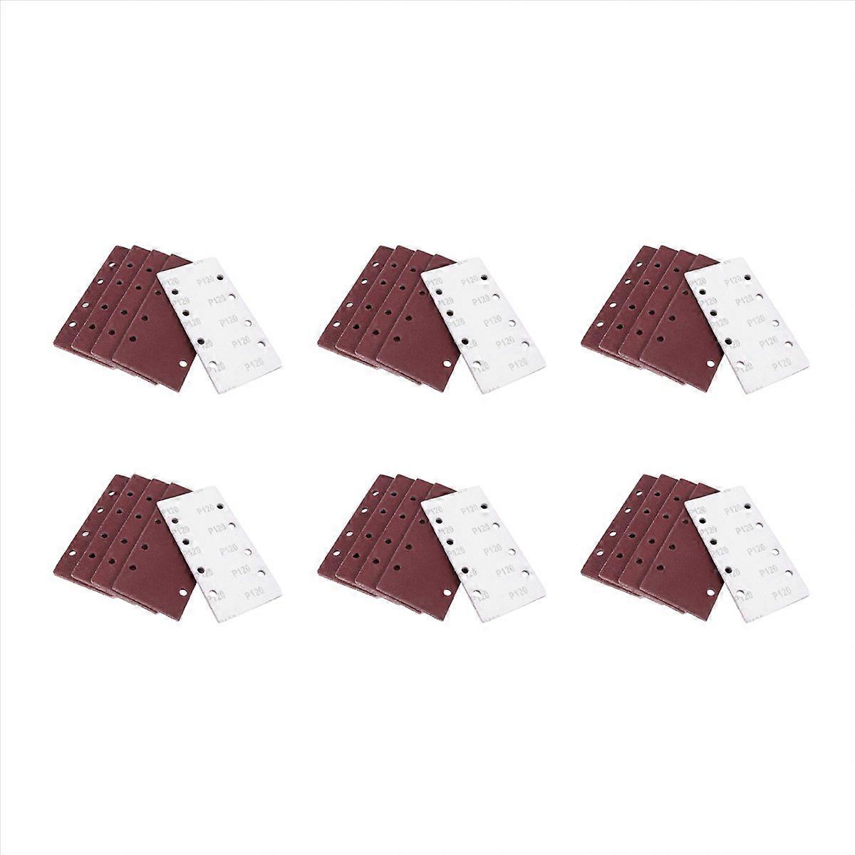 25Pcs Sanding Pads 93x185mm Grits 40/60/80/120 Fit Multi-Sander