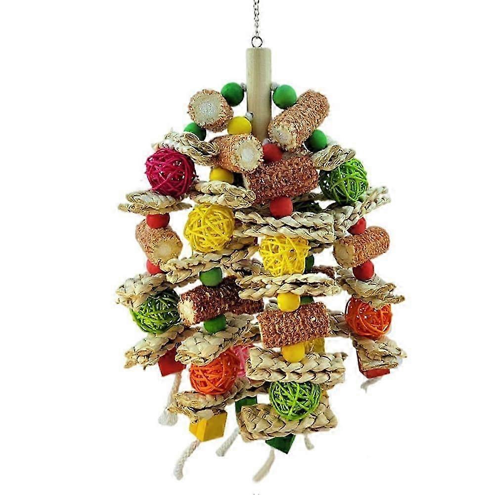 25-26 Parrot Toy Bird Toy Natural Corn Cob Chew Toy for Small Medium Macaw African Greys Cockatoos