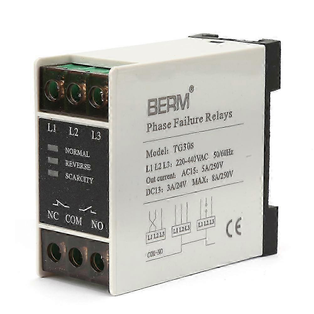 25-26 TG30S 220-440V AC Mini 3-Phase Sequence Relay Protector Voltage Phase Protective Relay