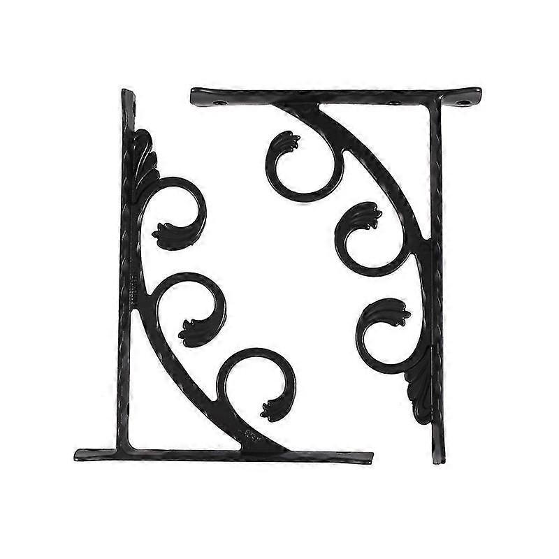 2Pcs Wall Mounted L Shaped Angle Bracket Multifuntional Brace Shelf Brackets Decorative Shelf Bracke