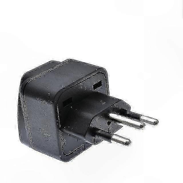 Universal 3-Pin Plug Adapter for EU AU US to Brazil Travel Power Cord Charger Socket Outlet