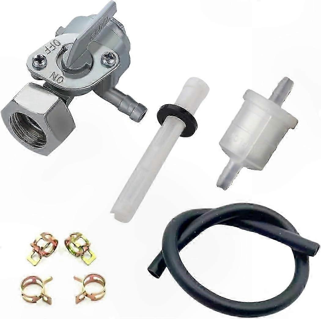 Fuel Valve Switch and Hose Kit for Portable Generators 8750 6500 4000 Watt Models with Gas Tank Shut Off and Filter Compatibility