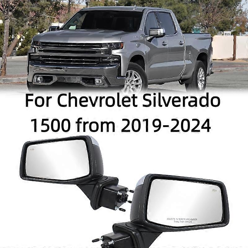 Applicable to 7/9 pin Left Right Auto Power Rear View Mirror Side Door Mirror Assembly For Chevrolet Silverado 1500 from 2019-2024