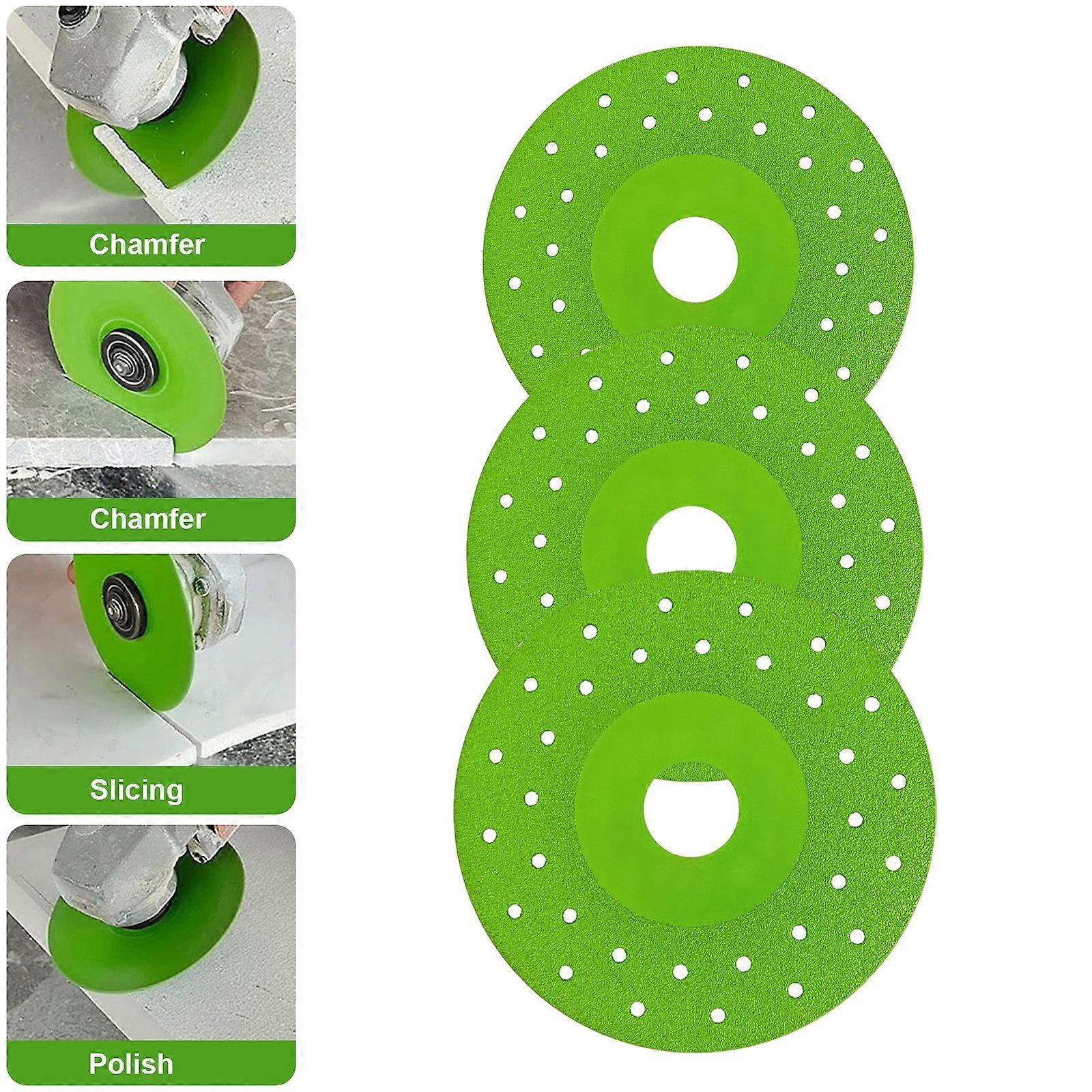 100mm Diamond Cutting Disc Multi-Function Rock Slab Grinding Disc Flat Angle Grinder(3pcs)