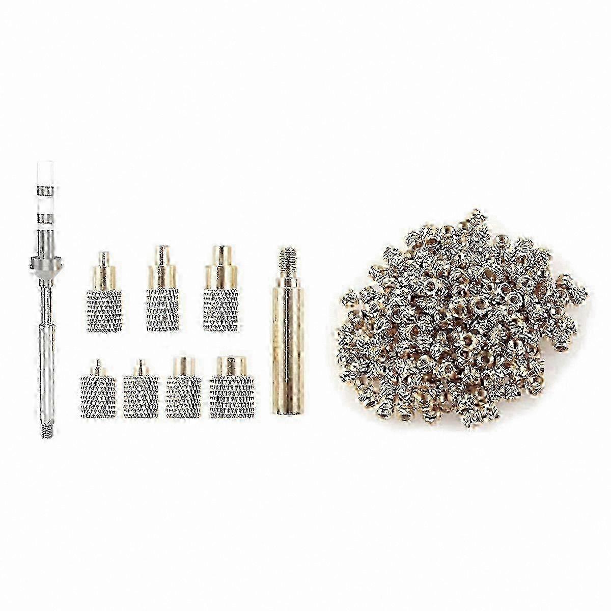 Brass Threaded Insert Nut for Soldering Iron Tips M2-M8 Internal Thread Head Heat Insert