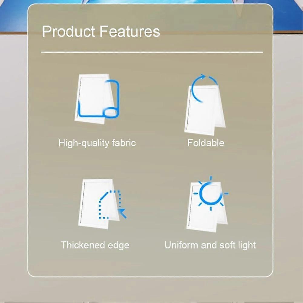 Foldable Photography Diffuser SoftBox Multifunctional Soft Light Screen for Jewelry Countertop Photography