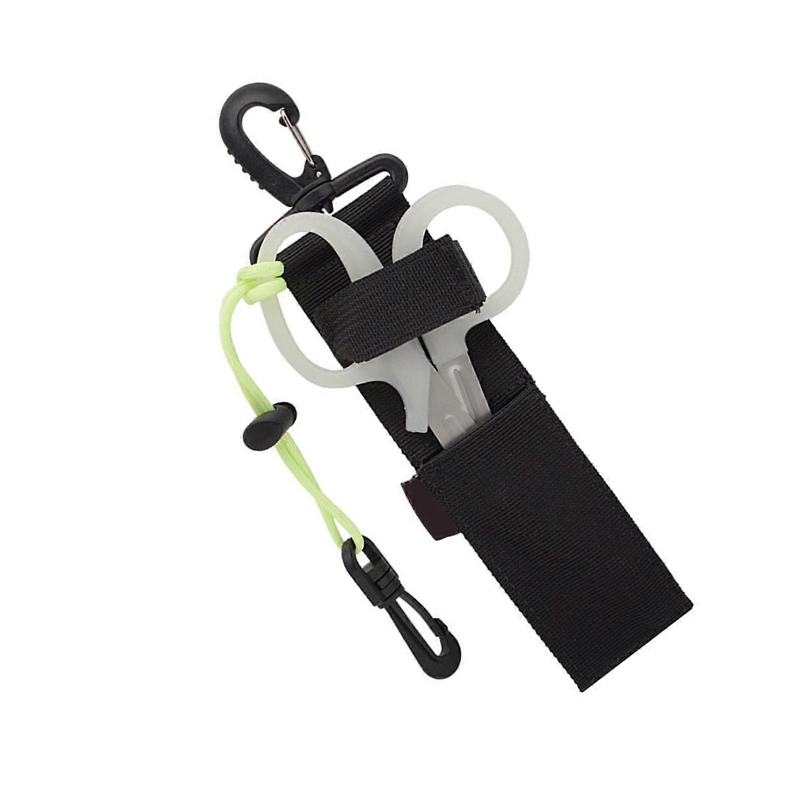 Light Weight Diving Shears Emergencies Scissors Ergonomic Portable Scissors with Cover Underwater Tool Easy to Use  White