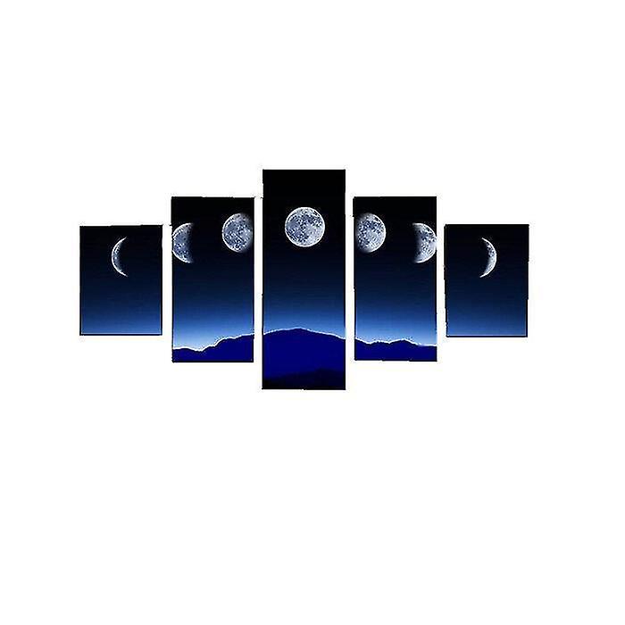 Finials 5 Cascade Lunar Annual Variation Canvas Wall Painting Picture Home Decoration Without Fram