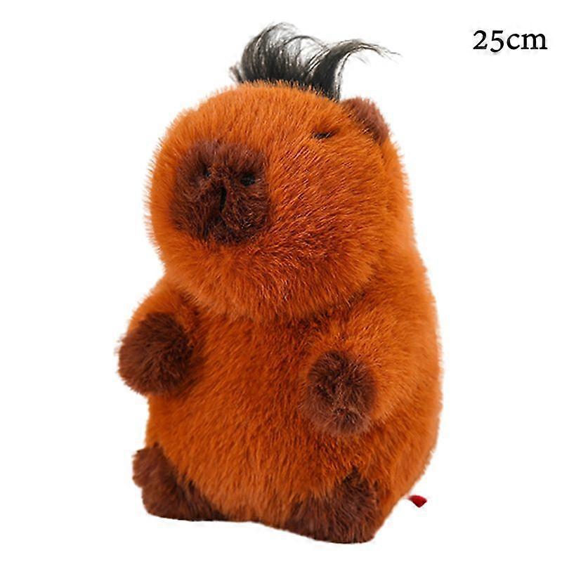 Capybara Plush Toy Stuffed Animal Doll Soft Fluffy Capybara Throw Pillow