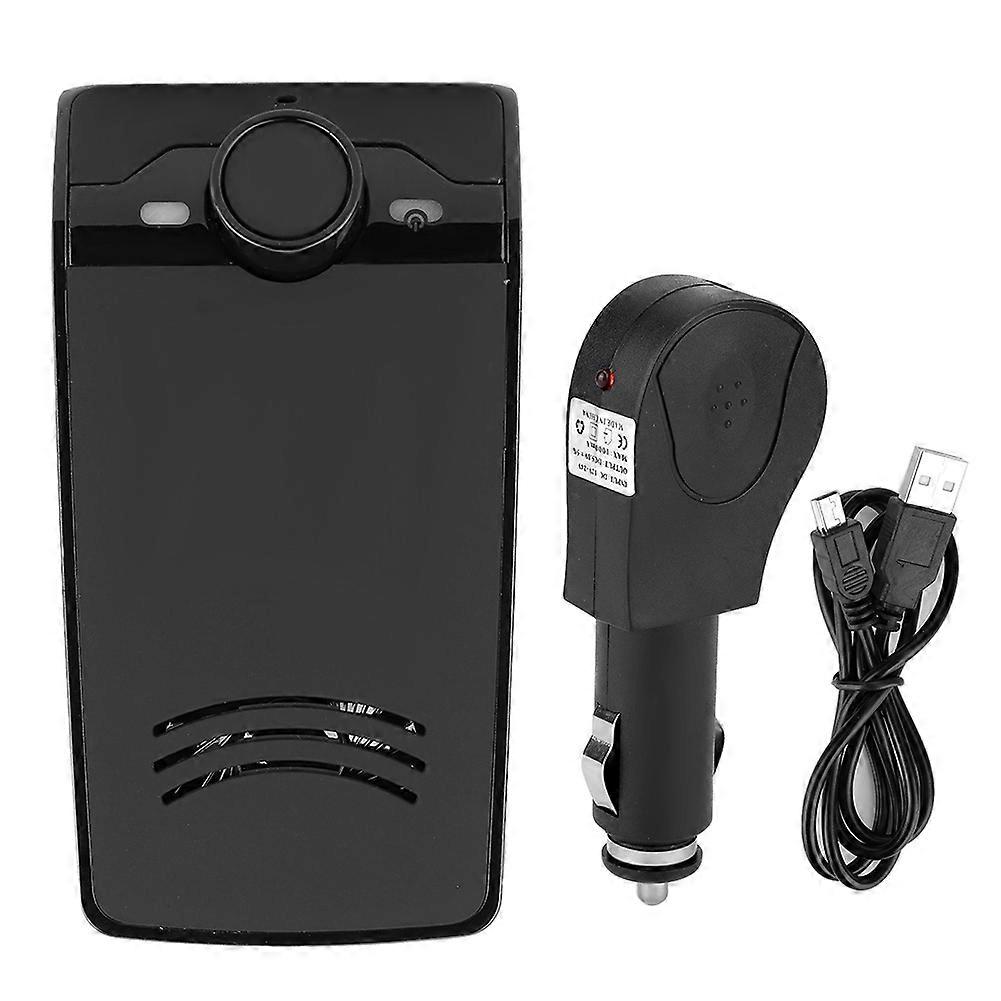 Car Bluetooth Handsfree Speakerphone Kit Sun Visor Clip Built In Speaker Auto Music Player